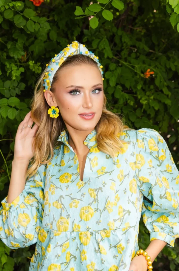 BC Bib Dress - Golden Cali Flowers-Brianna Cannon Best