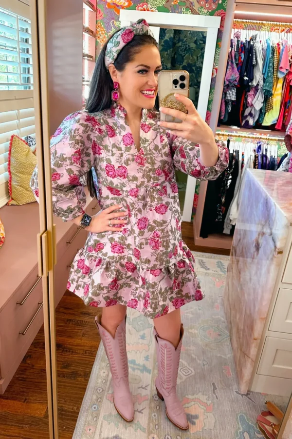 BC Bib Dress - Lavender Roses-Brianna Cannon Hot