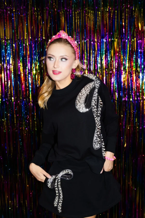BC Black Bow Skirt/Skort-Brianna Cannon Online