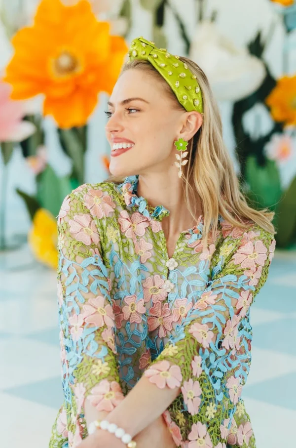 BC Caftan - Bright Floral Lace Dress-Brianna Cannon Fashion