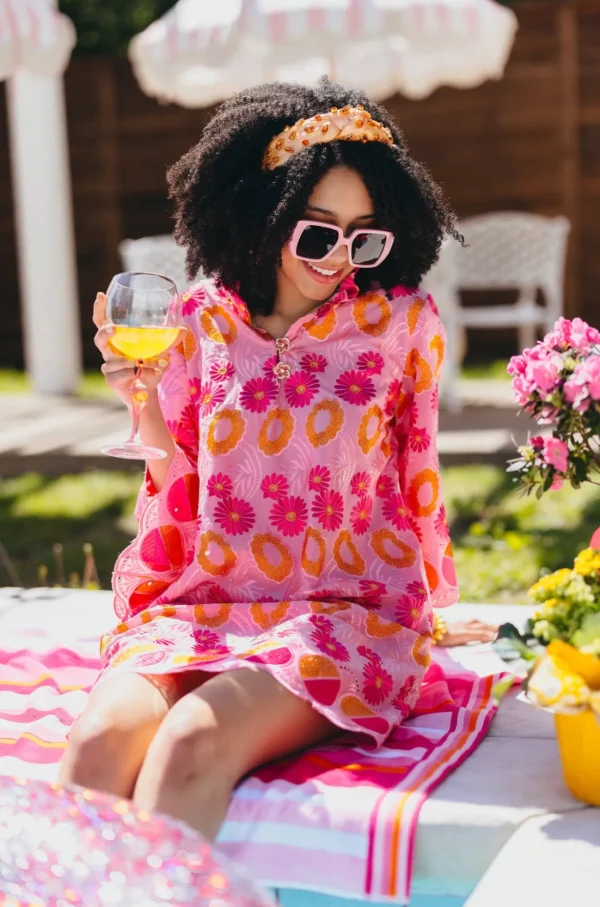 BC Caftan - Cara Cara Pink & Orange-Brianna Cannon Discount
