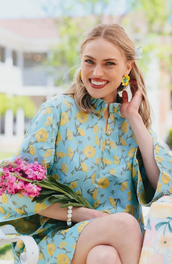 BC Caftan - Golden Cali Flowers-Brianna Cannon Sale