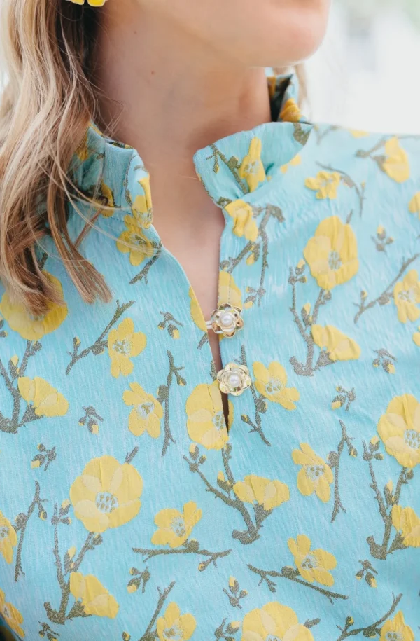 BC Caftan - Golden Cali Flowers-Brianna Cannon Sale