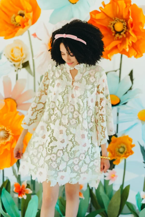 BC Caftan - Pastel Floral Lace-Brianna Cannon Sale
