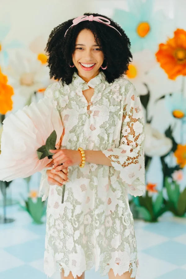 BC Caftan - Pastel Floral Lace-Brianna Cannon Sale