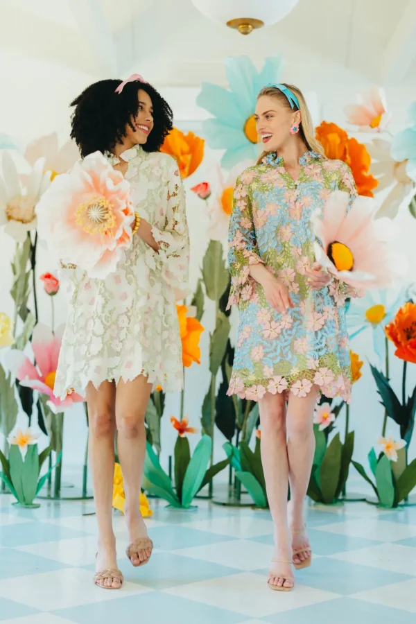 BC Caftan - Pastel Floral Lace-Brianna Cannon Sale