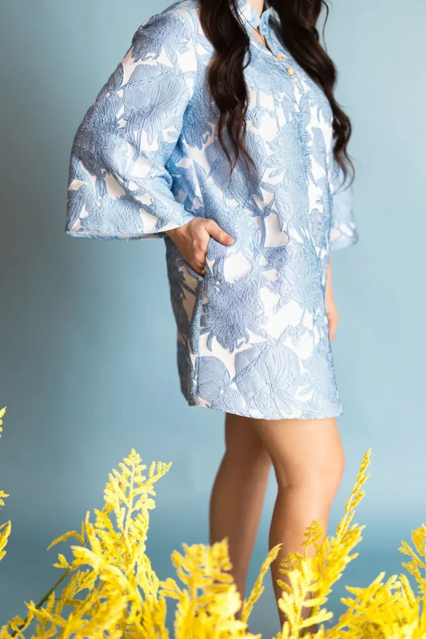 BC Caftan - Powder Blue Floral PRE-ORDER (Est. Ship 3/19)-Brianna Cannon Best