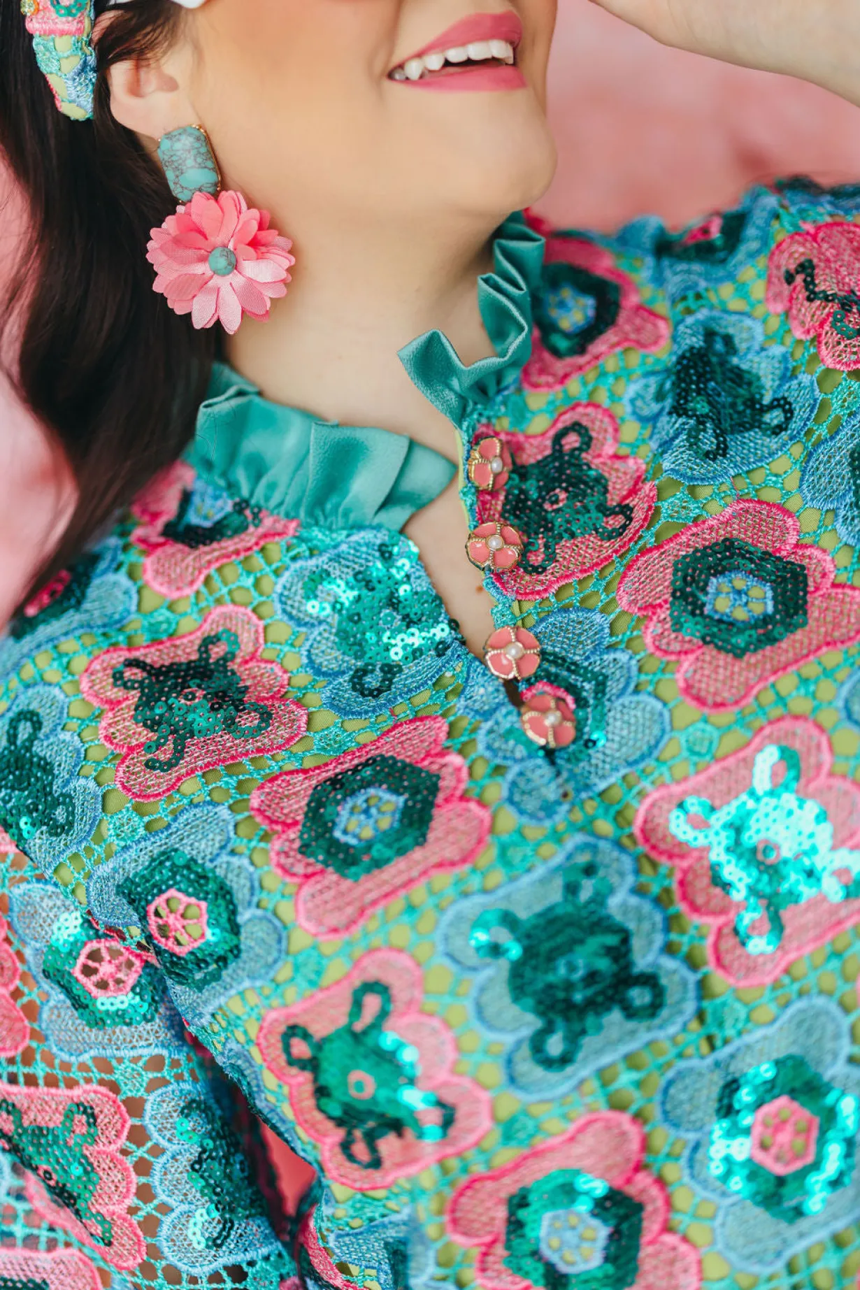 bc_caftan__turquoise_mosa_1.webp BC Caftan - Turquoise Mosaic-Brianna Cannon Outlet