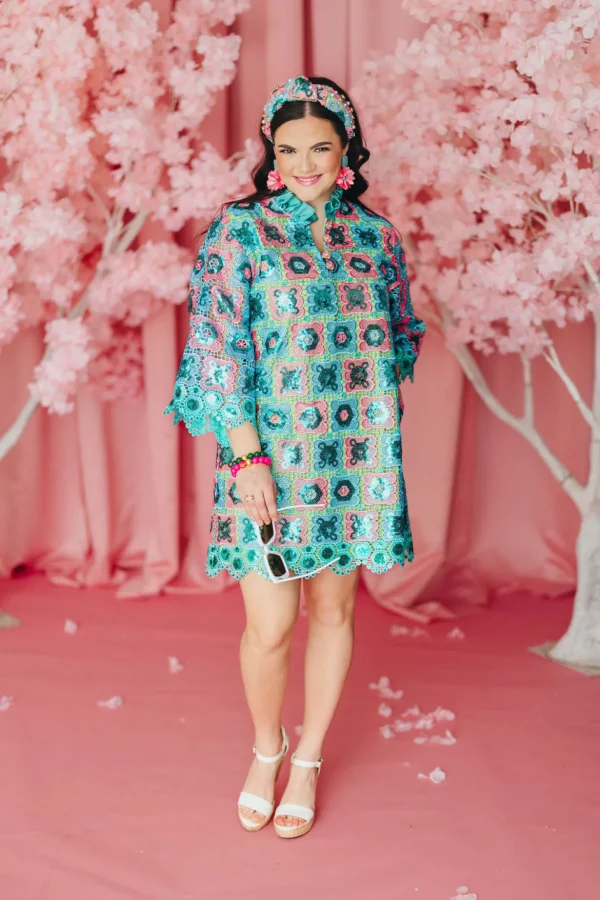 BC Caftan - Turquoise Mosaic-Brianna Cannon Outlet