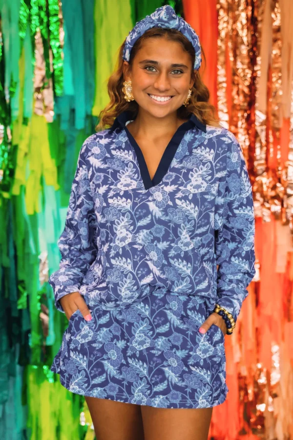 BC Chinoiserie Floral Sweatshirt-Brianna Cannon Discount