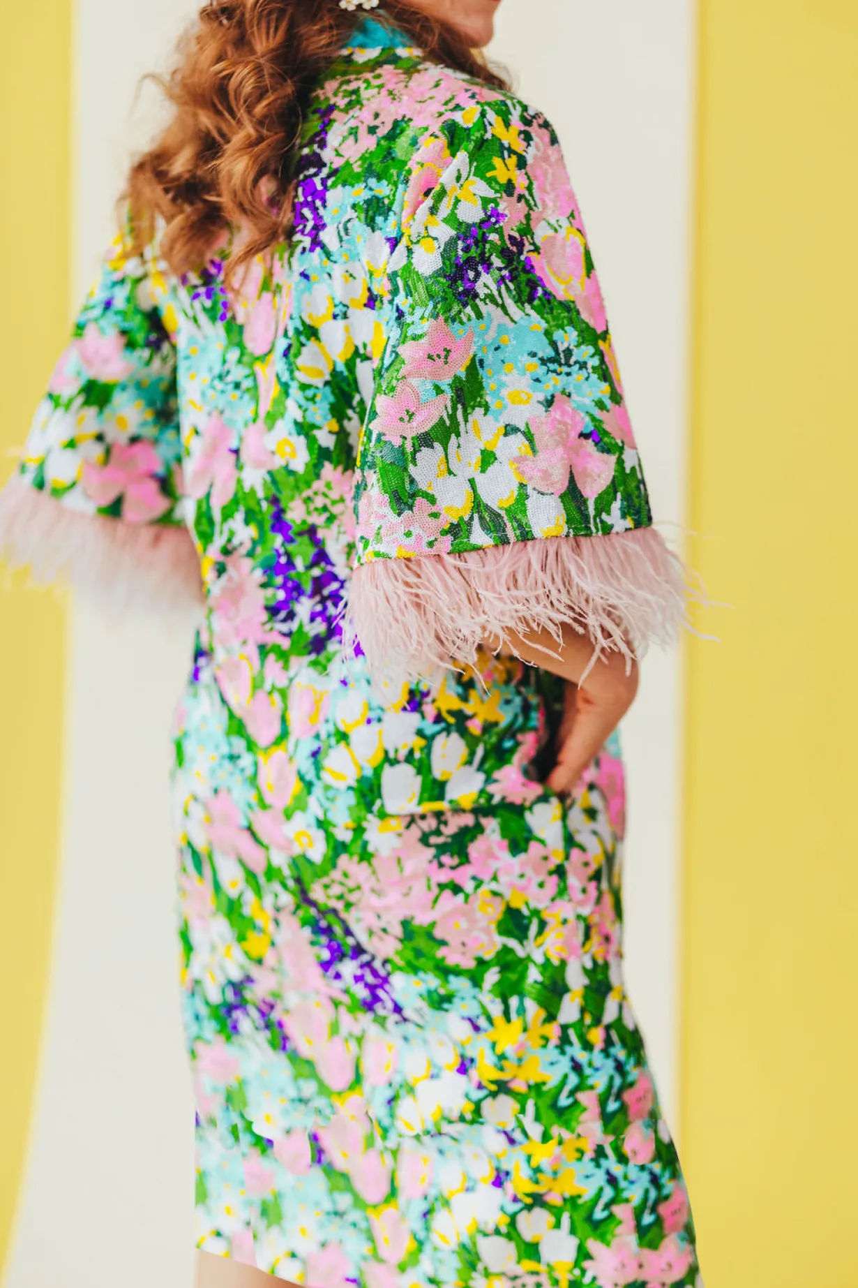bc_midi_caftan__sparkling_11.webp BC Midi Caftan - Sparkling Blossoms PRE-ORDER (Est. Ship 3/18)-Brianna Cannon Outlet
