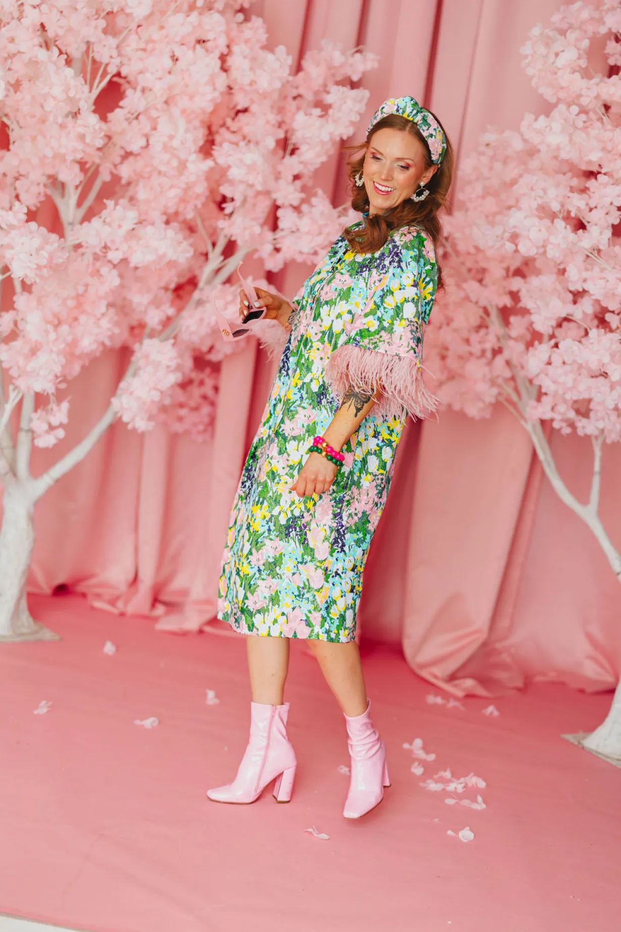 bc_midi_caftan__sparkling_13.webp BC Midi Caftan - Sparkling Blossoms PRE-ORDER (Est. Ship 3/18)-Brianna Cannon Outlet