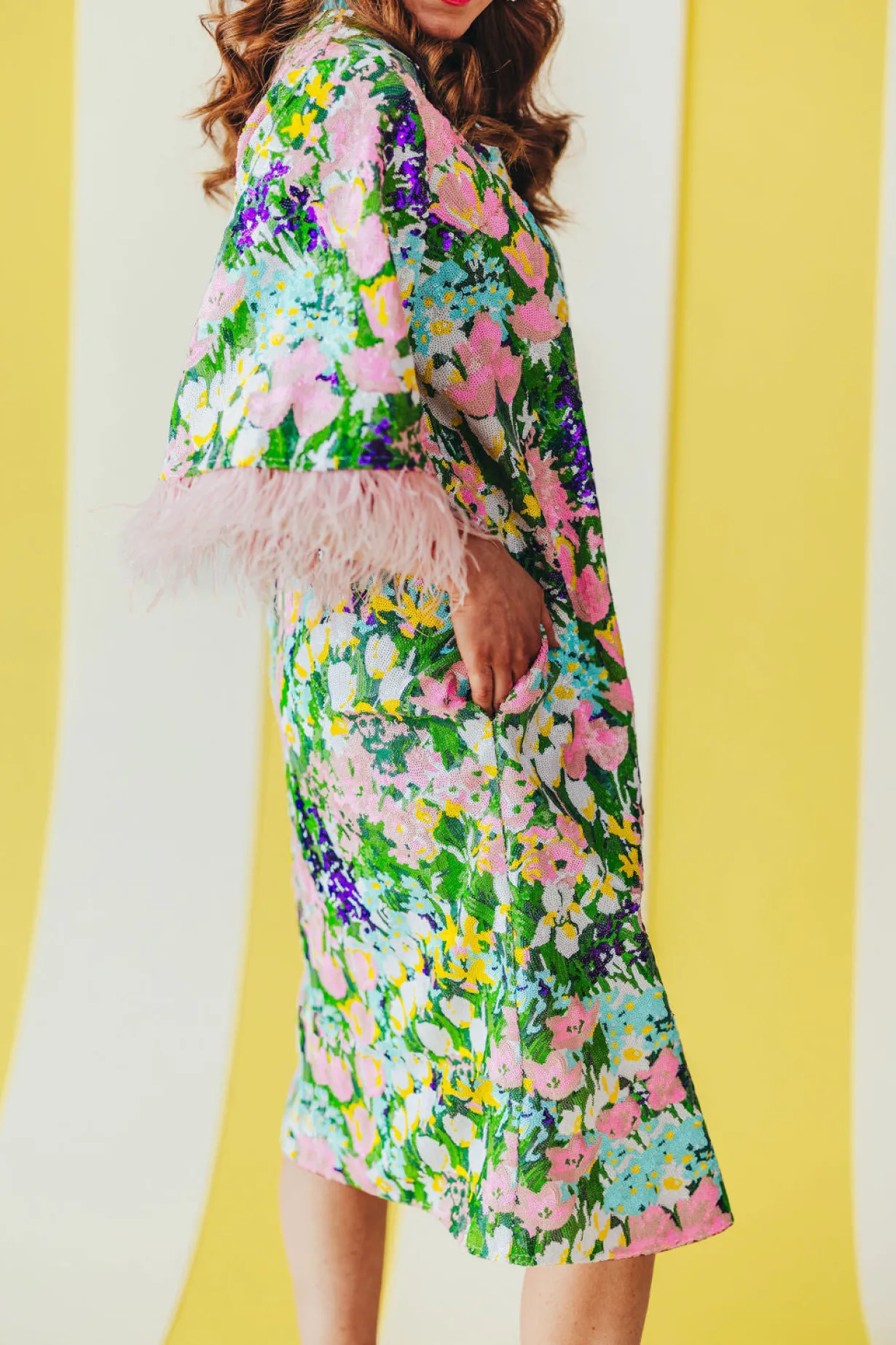 bc_midi_caftan__sparkling_3.webp BC Midi Caftan - Sparkling Blossoms PRE-ORDER (Est. Ship 3/18)-Brianna Cannon Outlet