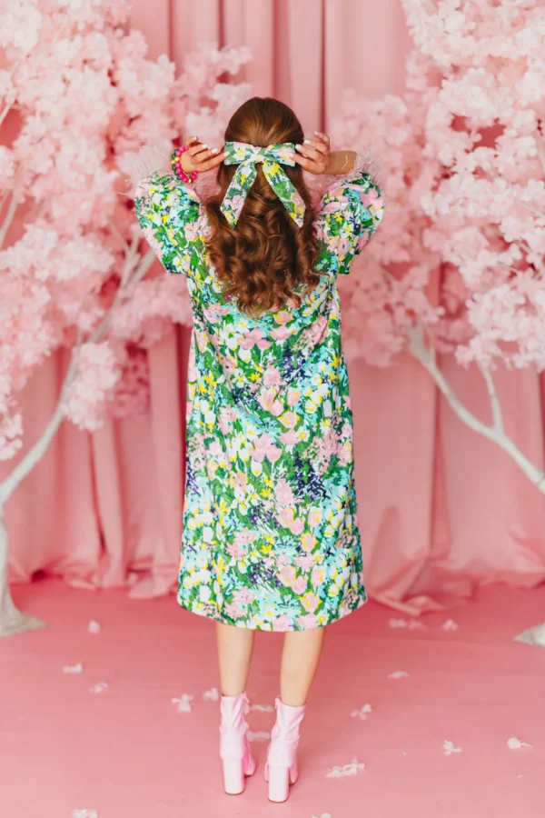 BC Midi Caftan - Sparkling Blossoms PRE-ORDER (Est. Ship 3/18)-Brianna Cannon Outlet