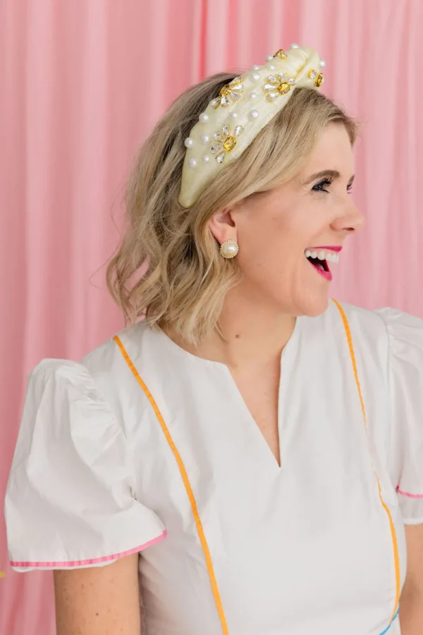 BC Pearl Button Logo Studs-Brianna Cannon Discount