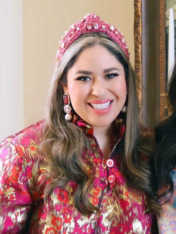 BC x Stylin Brunette - Maroon and Blush Jewel & Pearl Earrings-Brianna Cannon Outlet