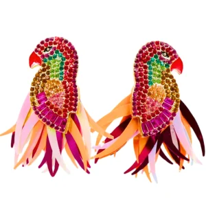 Bird Bam Crystal Earrings-Brianna Cannon Hot