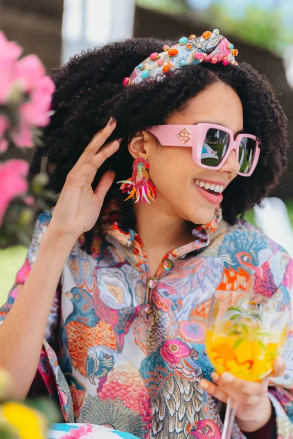 Bird Bam Crystal Earrings-Brianna Cannon Hot