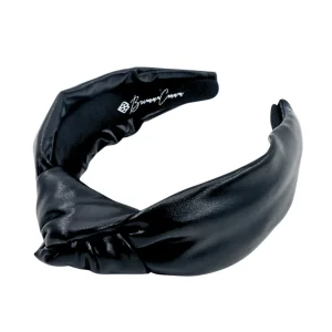 Black Puff Knotted Headband-Brianna Cannon Discount