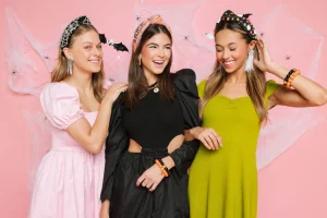 Black Velvet Headband with Crystal Spiderweb and Spiders-Brianna Cannon Hot