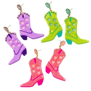 Blingy Boot Earrings-Brianna Cannon Outlet