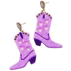 Blingy Boot Earrings-Brianna Cannon Outlet