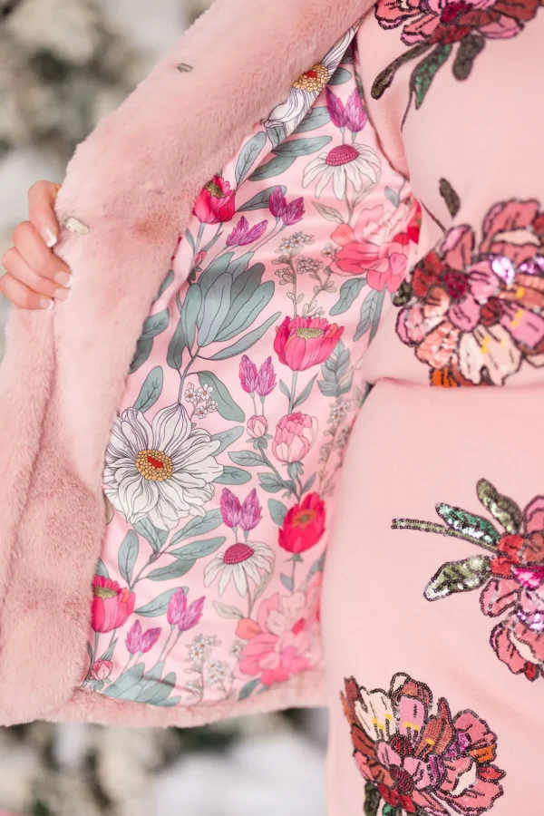 Blushing Pink Floral Sweater-Brianna Cannon Sale