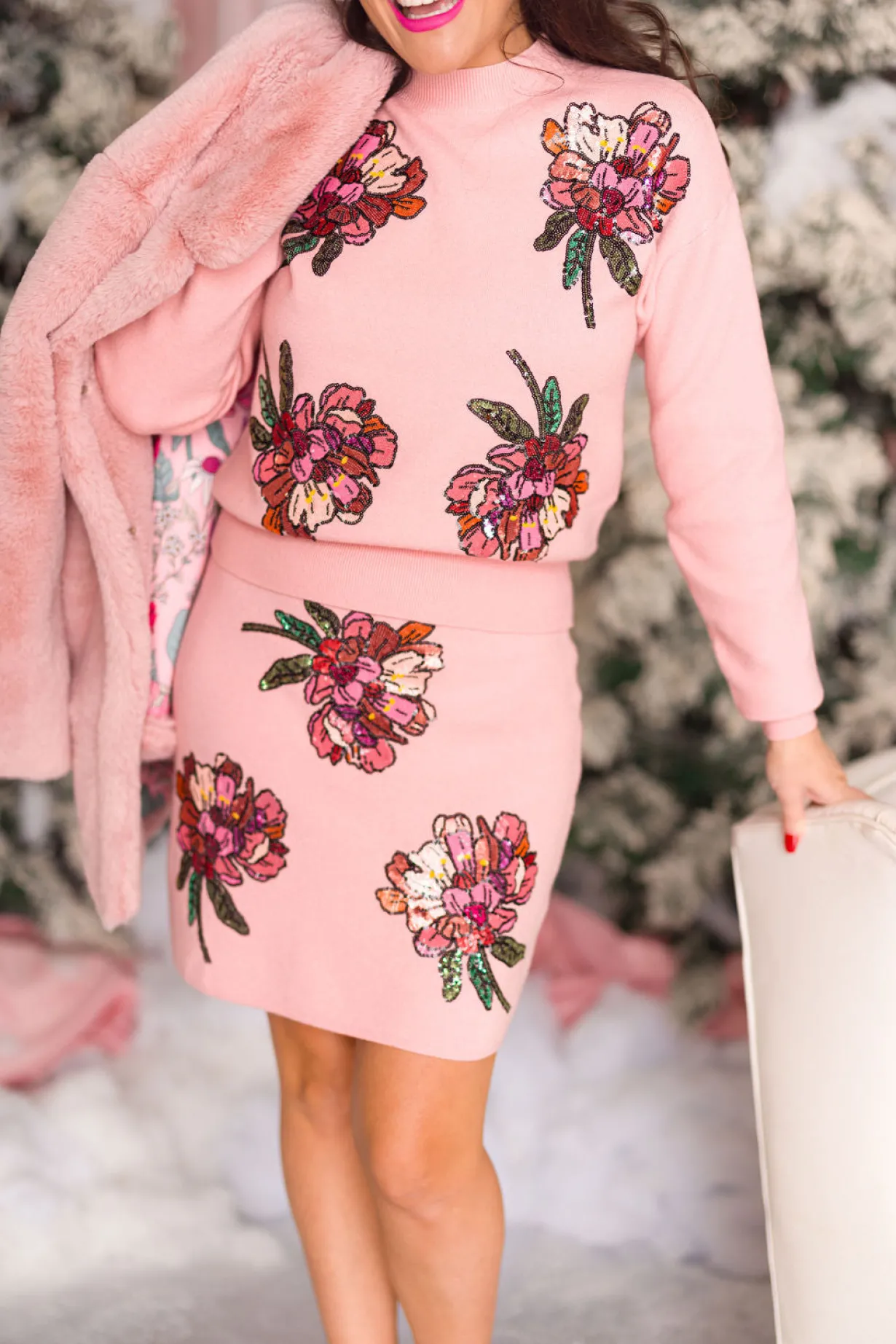 blushing_pink_floral_swea_5.webp Blushing Pink Floral Sweater-Brianna Cannon Sale