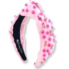 Breast Cancer Awareness Headband with Pink Stones and Charms-Brianna Cannon Clearance