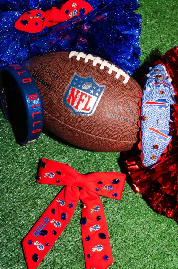 Buffalo Bills Red Bow Barrette-Brianna Cannon Clearance