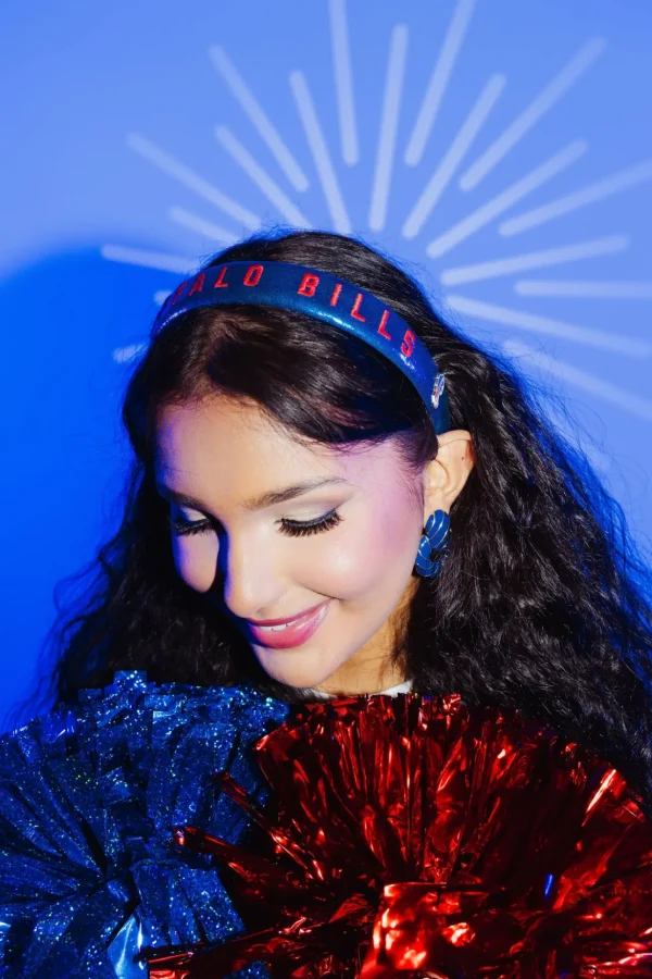 Buffalo Bills Thin Embroidered Headband-Brianna Cannon Discount