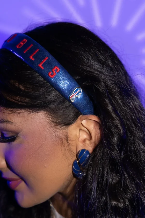 Buffalo Bills Thin Embroidered Headband-Brianna Cannon Discount