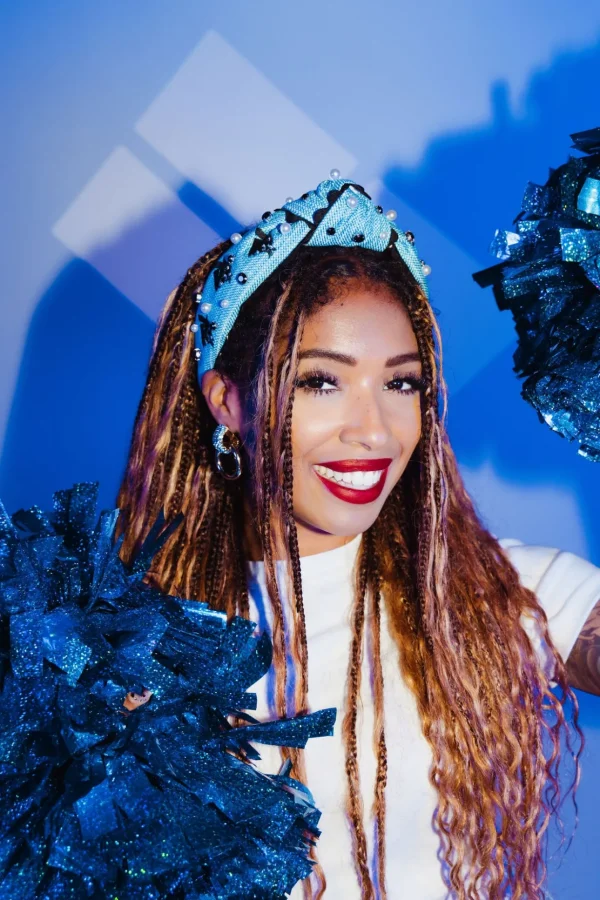 Carolina Panthers Adult Cross Stitch Headband-Brianna Cannon Hot