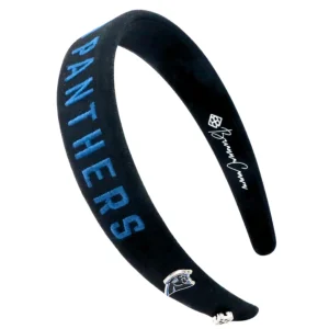 Carolina Panthers Thin Embroidered Headband-Brianna Cannon Sale