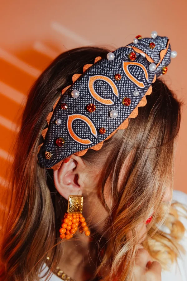 Chicago Bears Adult Cross Stitch Headband-Brianna Cannon Outlet