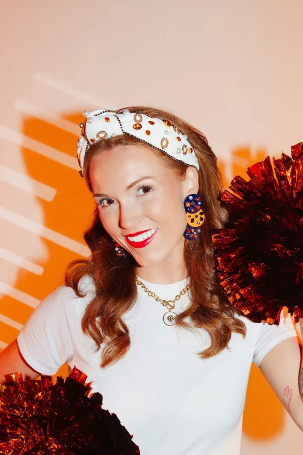 Chicago Bears White Logo Headband-Brianna Cannon Online