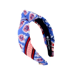 Child Size Blue Bandana Knotted Headband-Brianna Cannon Sale