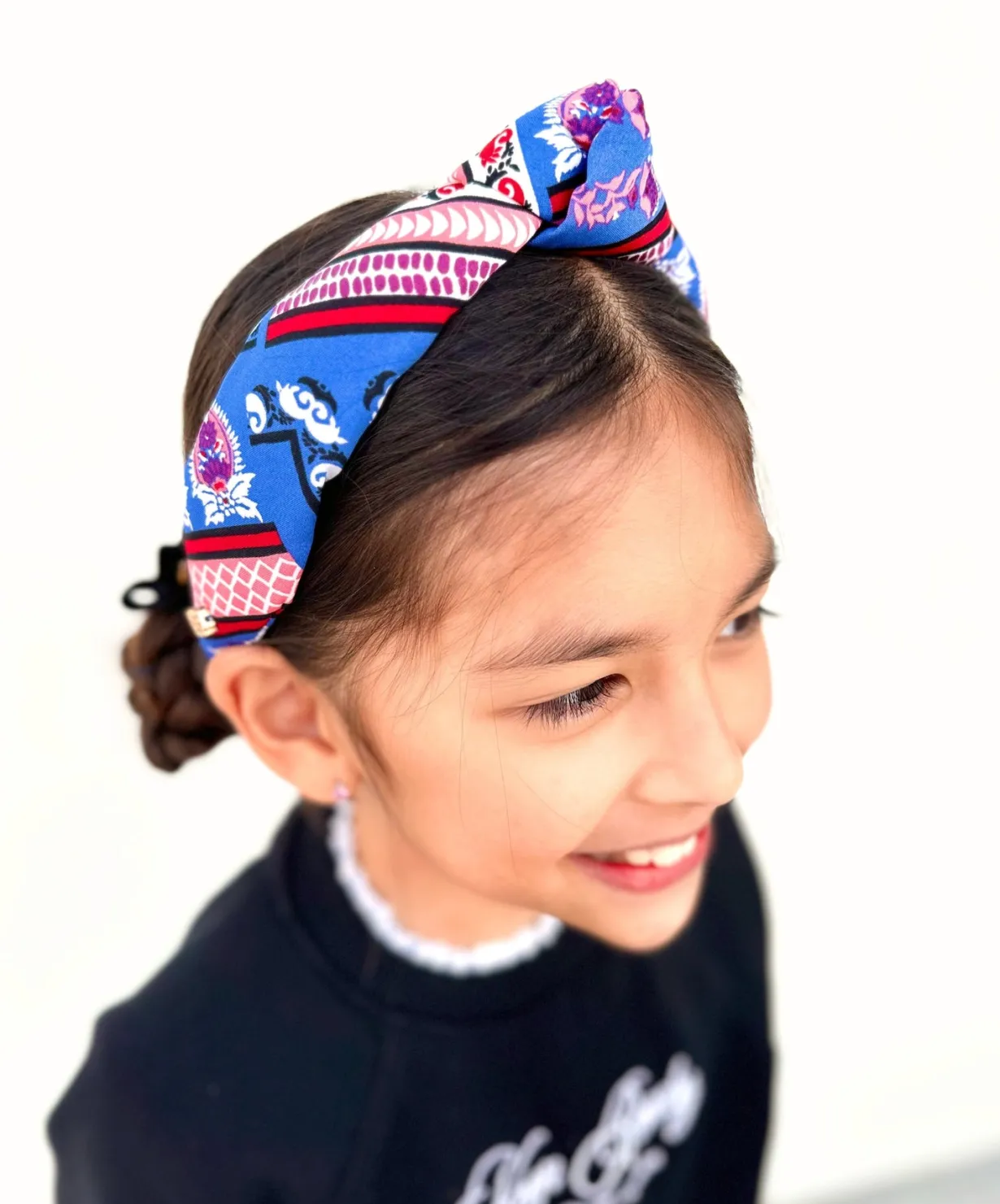 child_size_blue_bandana_k_1.webp Child Size Blue Bandana Knotted Headband-Brianna Cannon Sale