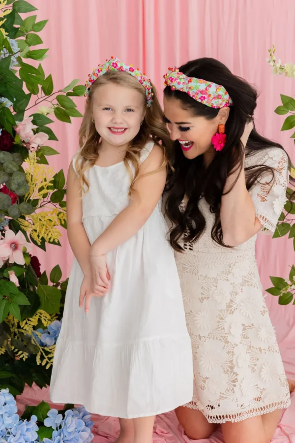 Child Size Bright Daisy Headband with Crystals & Stones-Brianna Cannon New