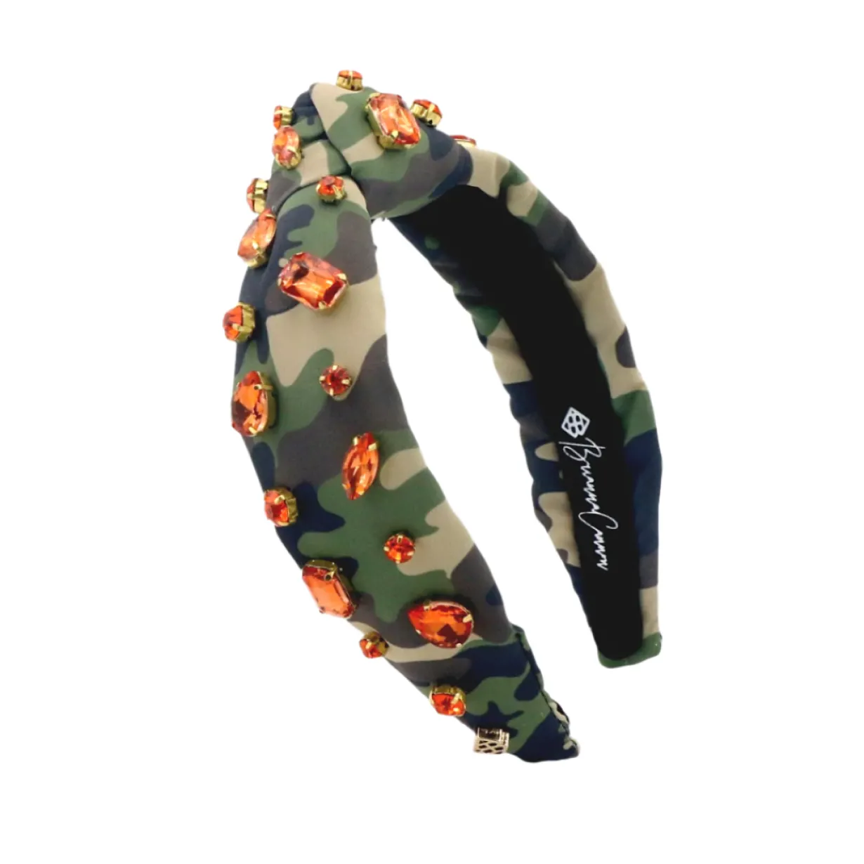 child_size_camo_headband__0.webp Child Size Camo Headband with Orange Crystals-Brianna Cannon Sale