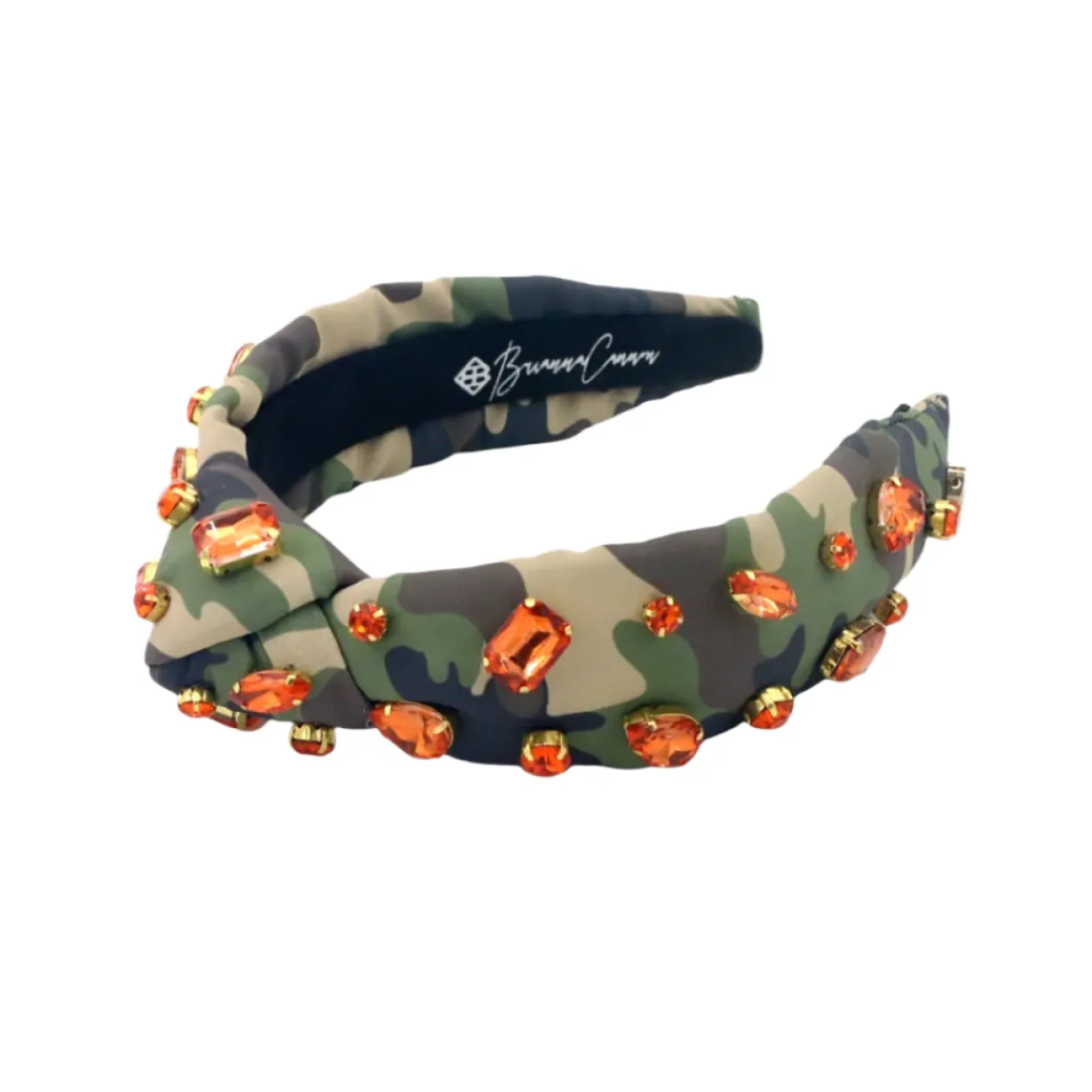child_size_camo_headband__2.webp Child Size Camo Headband with Orange Crystals-Brianna Cannon Sale