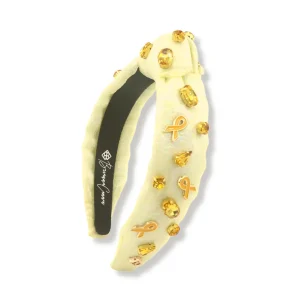 Child Size Childhood Cancer Awareness Headband-Brianna Cannon Discount