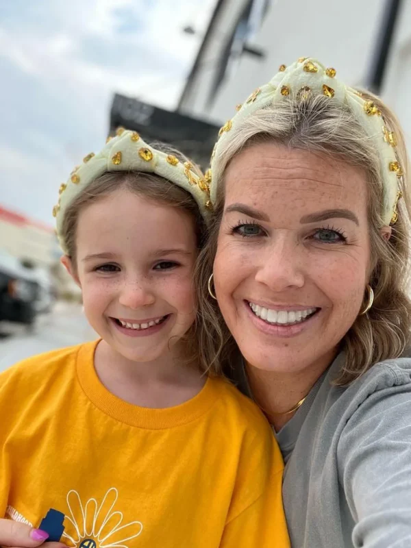 Child Size Childhood Cancer Awareness Headband-Brianna Cannon Discount