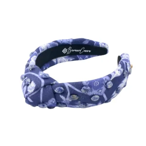 Child Size Chinoiserie Floral Headband with Beads-Brianna Cannon Best