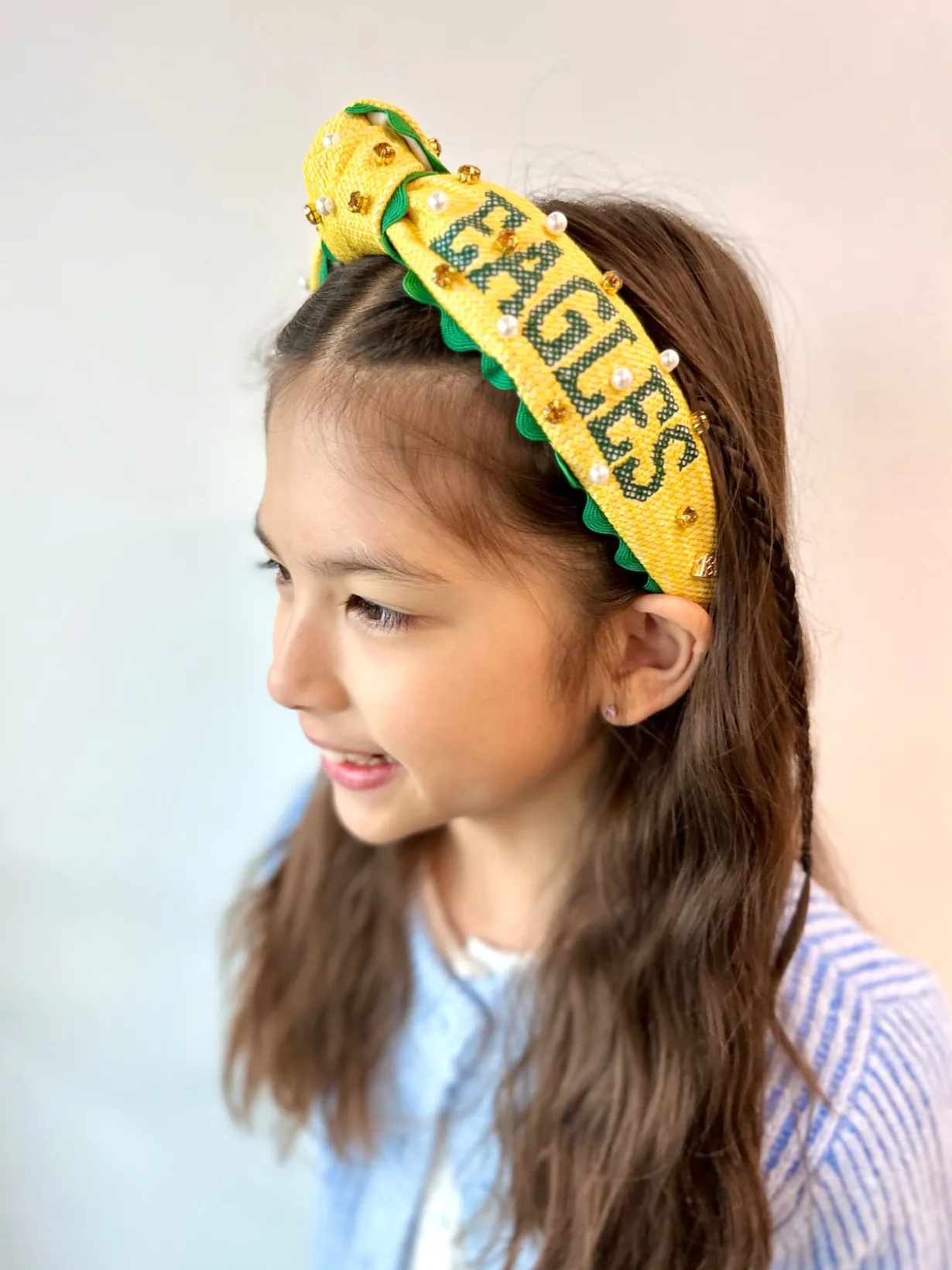 child_size_crossstitch_lc_2.webp Child Size Cross-stitch LCA Headband With Pearls and Crystals-Brianna Cannon Outlet