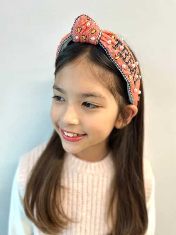 Child Size Cross-Stitch Trick or Treat Headband-Brianna Cannon New