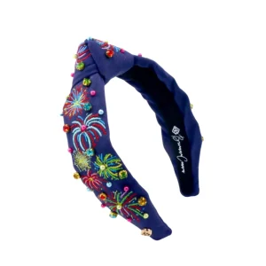 Child Size Embroidered Fireworks Headband-Brianna Cannon Discount