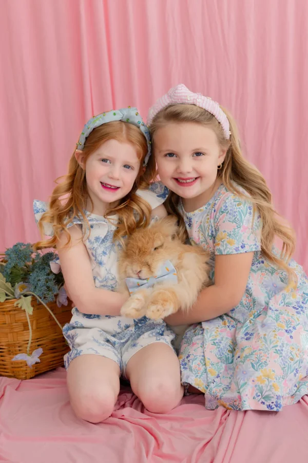 Child Size Embroidered He is Risen Headband with Crystals-Brianna Cannon Fashion