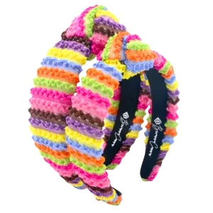 Child Size Fiesta Rainbow Ruffle Headband-Brianna Cannon New