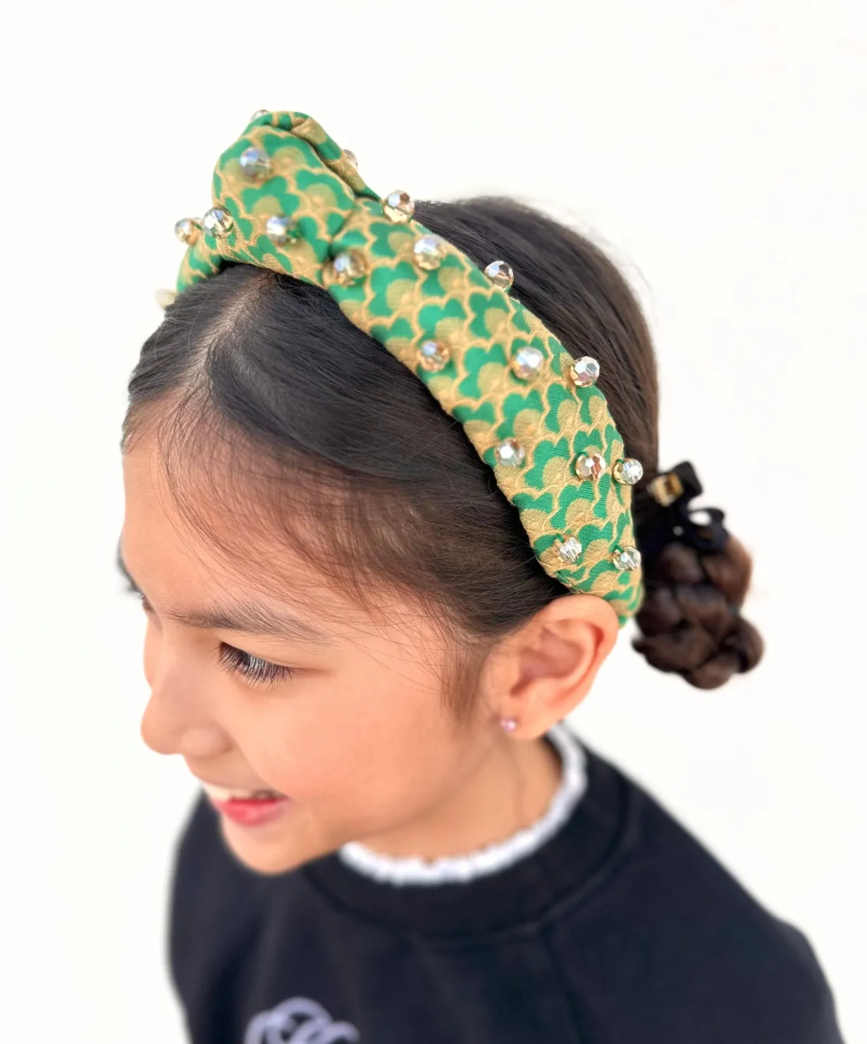 child_size_green_scallope_1.webp Child Size Green Scalloped Headband with Gold Beads-Brianna Cannon Hot